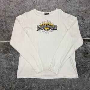 Vintage Y2K Dewalt Matt Kenseth Nascar Long Sleeve Thermal T-Shirt Large